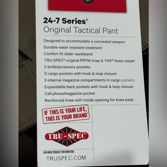 Tru-Spec Men's 24-7 Series Original Tactical Pants - 32X32 NWT - Picture 3 of 10